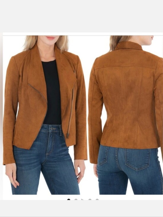 Kut from the Kloth Jackets & Blazers - NWT KUT from the Kloth Moto Jacket Cognac Brown XL